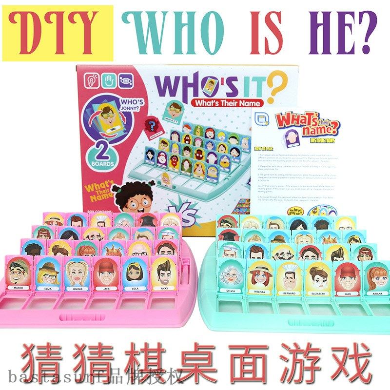 Who is he? DIY guess chess table game guess character logic