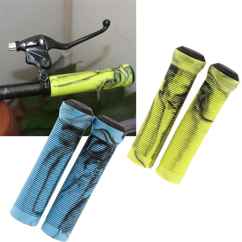 1 Pairs Rubber Handlebar Grips,Lock-on Grip Handle Bar End L