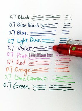 Japanese Pilot FriXion Ball Knock Gel Pen 0.7 mm Blue/Black