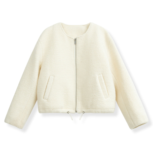 344 轻奢设计简约女士加厚外套百搭气质586 6005 花花推荐