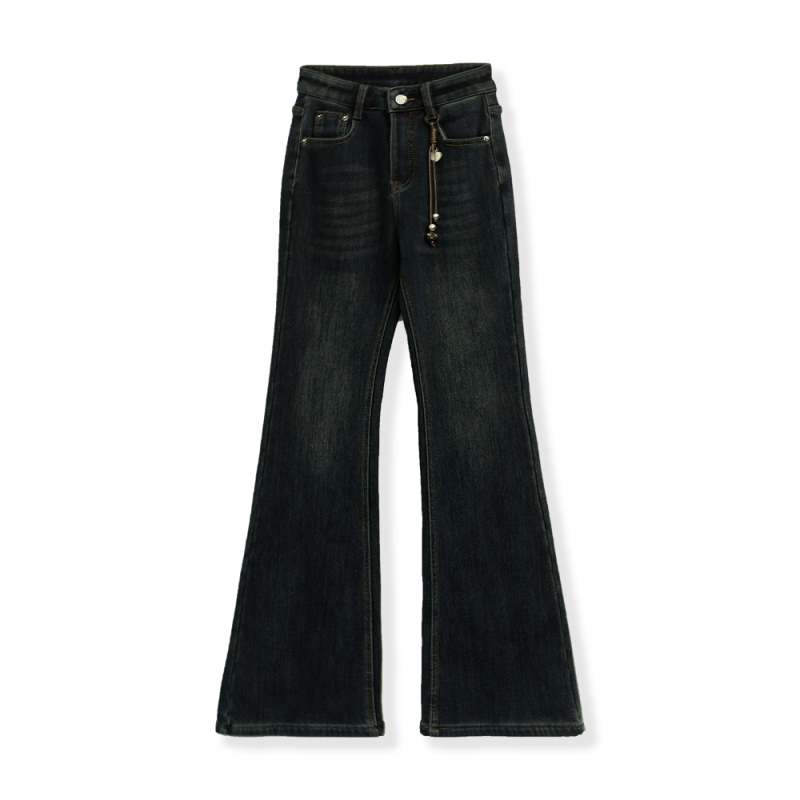 【花花推荐】轻奢时尚百搭修身微喇牛仔裤1863-354-9995