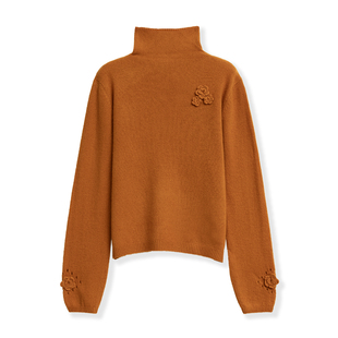 354 高领保暖羊毛毛衣4558 时尚 A401 花花推荐