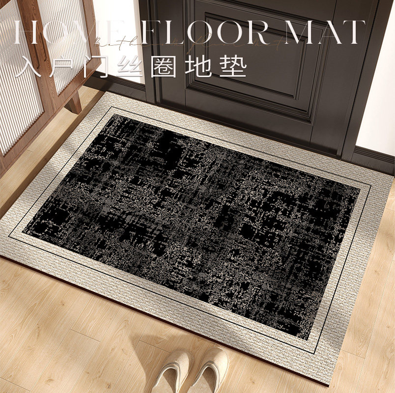 丝圈纯色彷亚麻纹地毯耐脏门垫进门大门口玄关客厅地毯脚垫可裁剪,居家布艺,入户地垫,淘宝优惠券,粉丝福利购,淘宝优惠卷