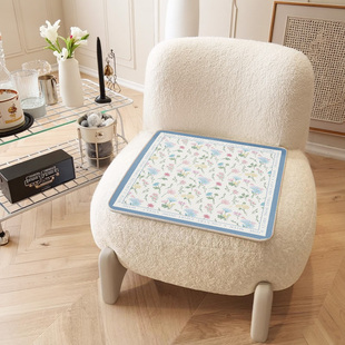 美式椅垫家用实木椅子坐垫冰丝防滑座垫子夏季凉感办公室久坐屁垫