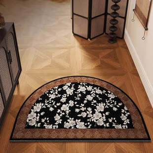 中古风半圆地毯门垫进门脚踏垫入户门口外地垫PVC丝圈蹭土换鞋垫