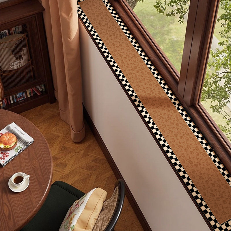 中古风飘窗垫窗台垫极窄长条卧室阳台沿边保护垫可裁剪复古高级感,居家布艺,飘窗垫,淘宝优惠券,粉丝福利购,淘宝优惠卷