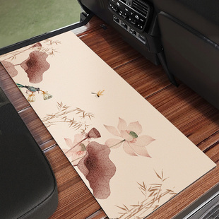 新中式商务车中排地毯mpv二排通用车地垫汽车专用脚垫车用防脏垫