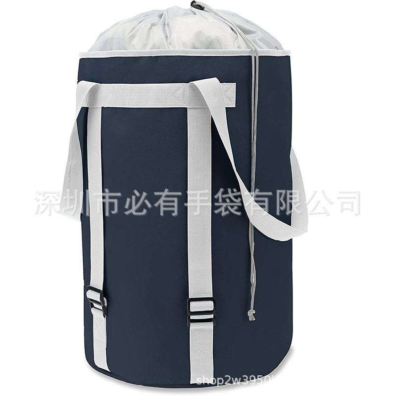 跨境大容量脏衣袋 双肩手提洗衣袋 速口洗衣包 居家多功能储衣袋