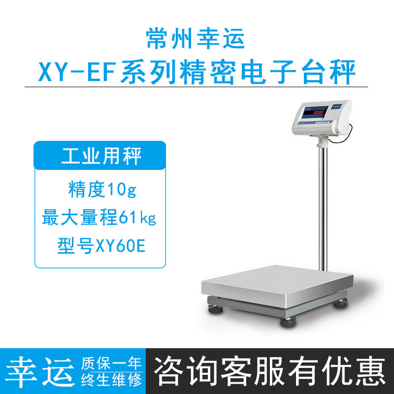 常州幸运XY系列精密不锈钢台秤