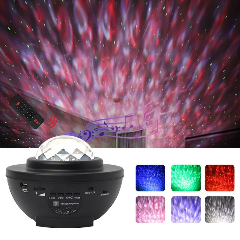 厂家供应星空投影灯USB蓝牙音乐灯床头灯氛围小夜灯LED灯