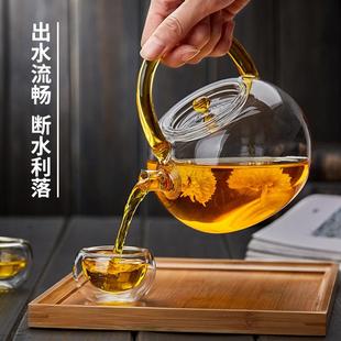 电陶炉烧水壶大容量 玻璃煮茶壶加热提梁蒸煮茶器耐高温泡茶壶套装