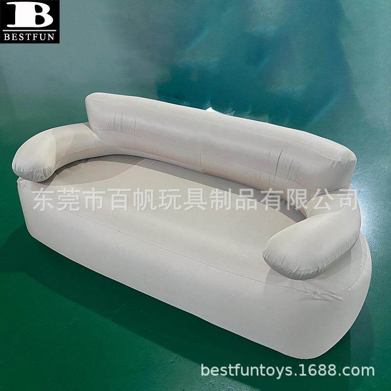 一键自动充气双人户外沙发折叠便携野营躺椅家用野餐烧烤长椅家具