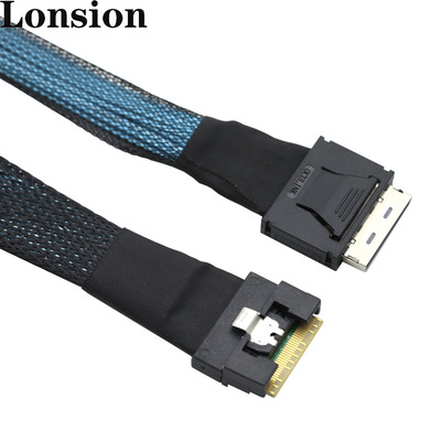 PCIE GEN 4 SlimSAS 8654 8i转OCulink 8611 8i服务器机内连接线