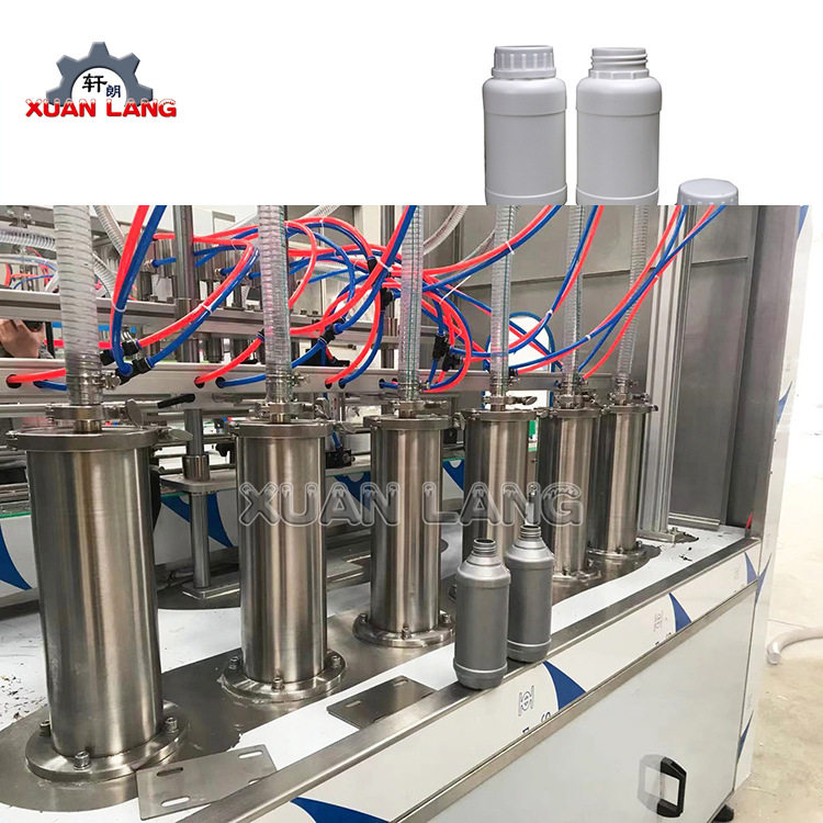 桶装液体10-25公斤墙漆涂料灌装机 化工液体粘稠物粘合剂灌装机