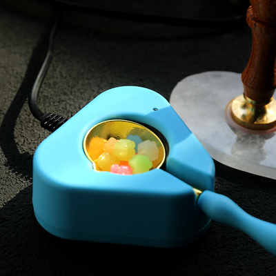 火漆熔炉套装勺子火漆印章蜡粒加热工具电炉电熔炉安全恒温不黑勺