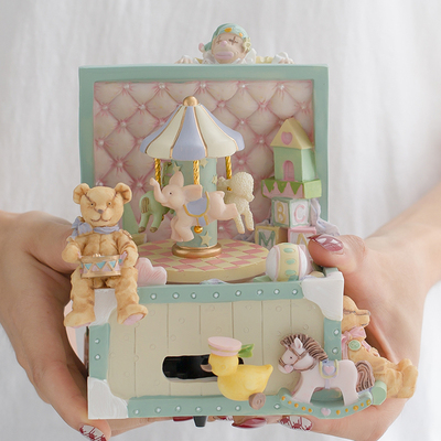 音乐盒跳舞女孩公主生日礼物旋转木马少女心八音盒闺蜜圣诞节礼物