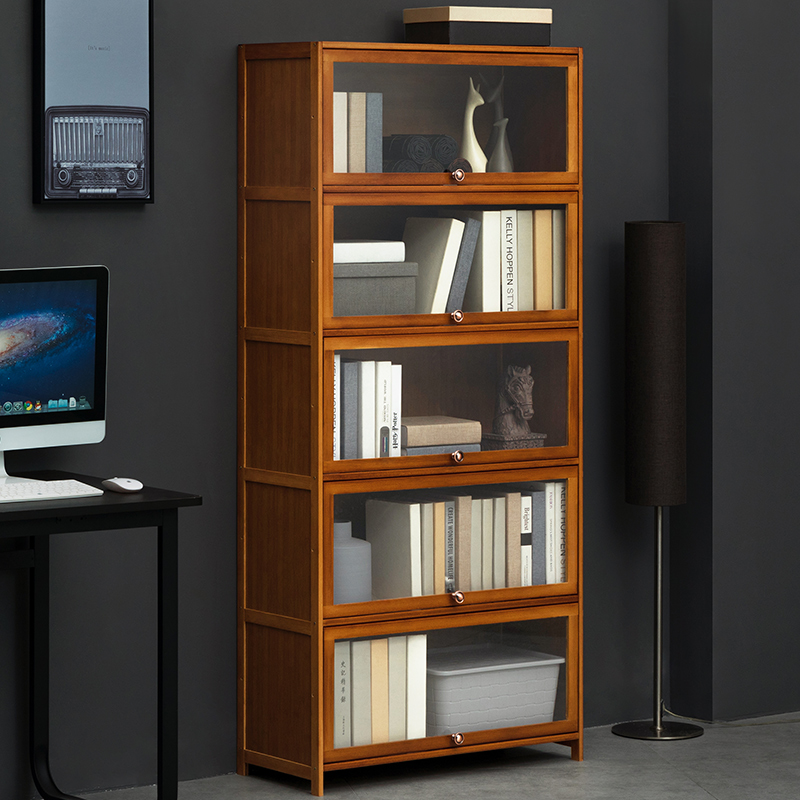 书架落地书柜收纳置物架类儿童客厅简易办公桌面上简约卧室