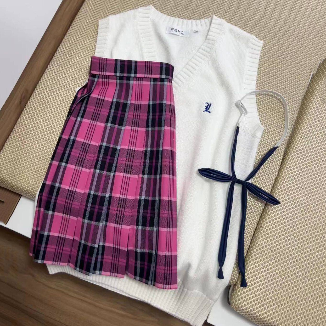 正版jk格裙女春夏日系学院风