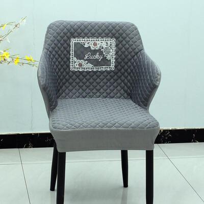 餐厅餐桌椅子套罩弧形全包加厚家用四季通用椅套椅垫套装凳套坐垫