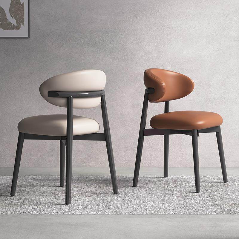 意式极简餐椅家用餐厅吃饭餐桌凳子靠背轻奢高级客厅休闲化妆椅子