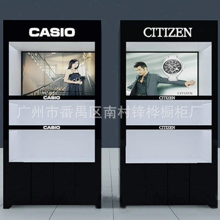 厂家大量做组装国风钟表展柜 民风钟表展柜 欧式钟表展示柜