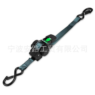 自动伸缩拉紧器新品25mmx3.5m 船用拖车横梁系紧带棘轮拉紧器绑带