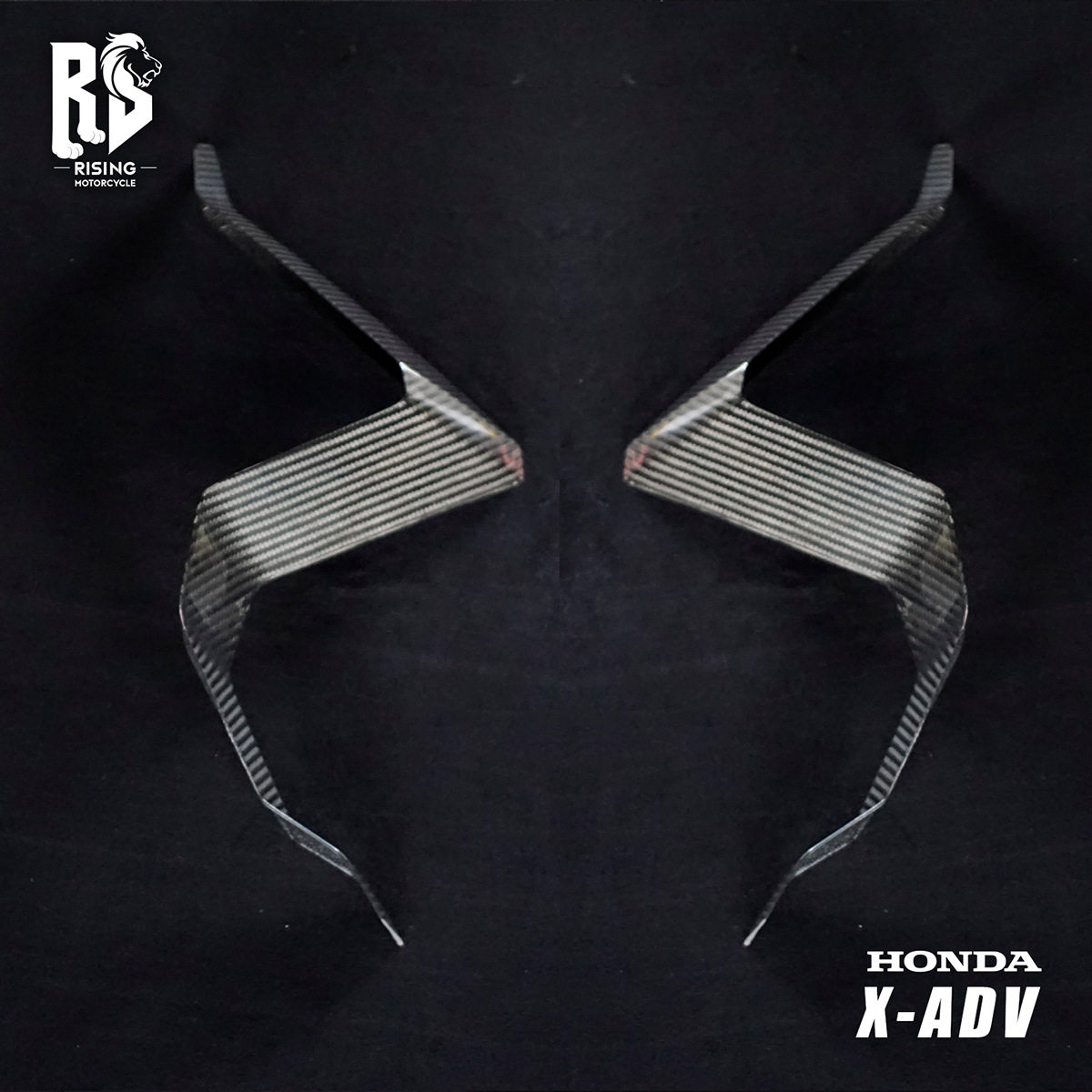 RS X-ADV 21-24款 碳纤维风刀 导风片改装扰流板导流罩整流板套件