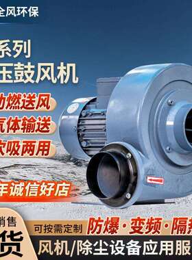 PF中压风机直叶式鼓风机废气物料输送排风机透浦式中压风机