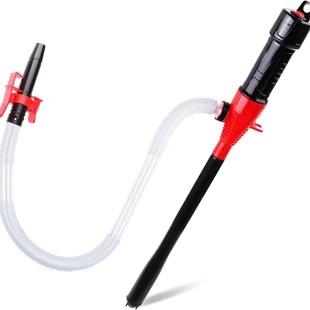 便携式短款电动抽油泵油箱摩托车爆款红色抽油泵带夹子款全新上架