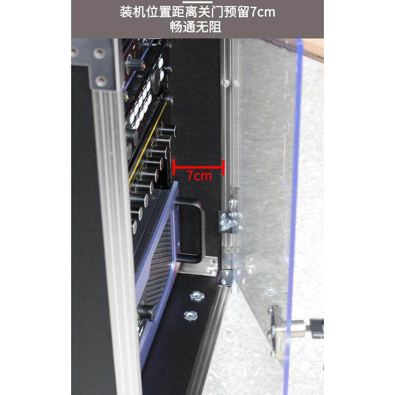 专业12u有机玻璃门功放音响机柜调音台机架16u广场航空机箱演出用