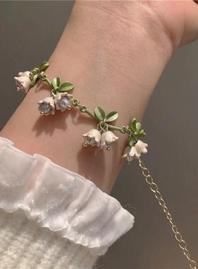 贼好看!铃兰花手链~超仙森系少女心手饰品生日礼物