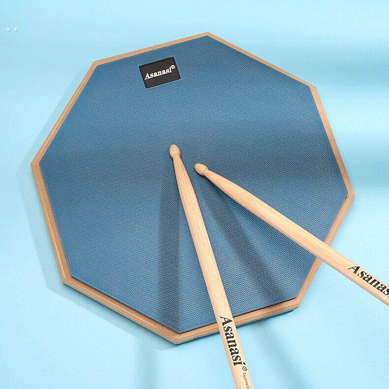 哑鼓垫套装12寸哑鼓练习节拍器架子鼓练习器初学入门打击板亚鼓面