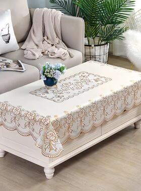 桌布防水防油免洗防烫轻奢高级感氛围餐桌茶几遮盖布巾长方形桌布