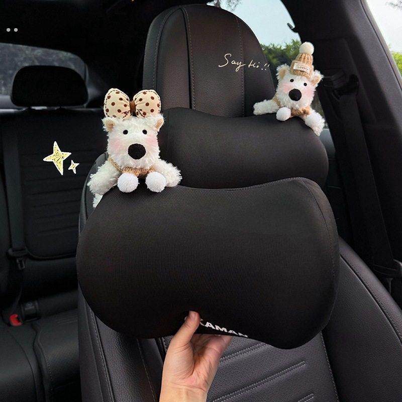 2025新款汽车头枕车内靠枕护颈枕腰靠车用座椅靠背车载可爱创意