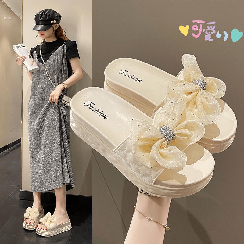 2024新款拖鞋女夏季外穿松糕底厚底高级感小香风爆款沙滩凉拖鞋