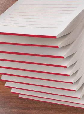 单线信纸本文稿纸考研横线本子草稿纸草稿本书写纸信笺纸作业纸