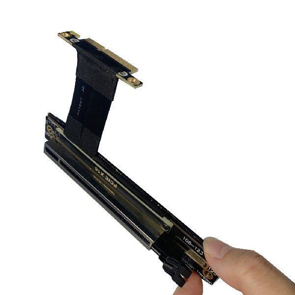 PCIe 4X 8X 16X Graphics Card Extension Cable 90 Degree PCI-E