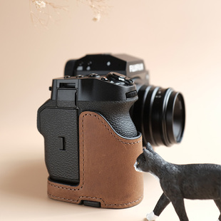 富士XH2相机壳XH2S保护套相机包皮套真皮底座配件手柄复古相机套