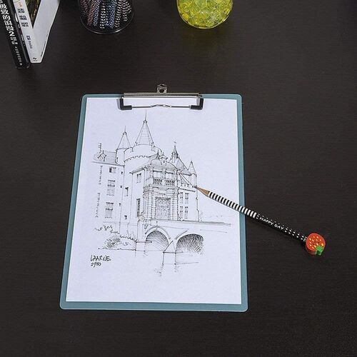 好货1Pcs A4 Transparent Clipboard Writing Pad File Folders D