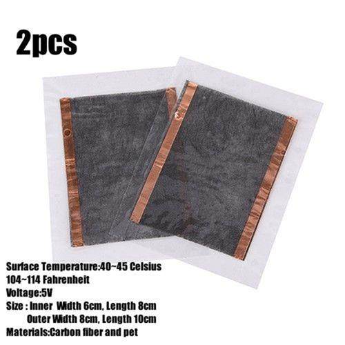 124pcs 5V Carbon Fiber Heating Pad Hand Warmer USB