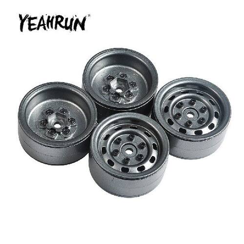 极速YEAHRUN Heavy Duty 100g Metal 1.9 Inch Beadlock Wheel Ri