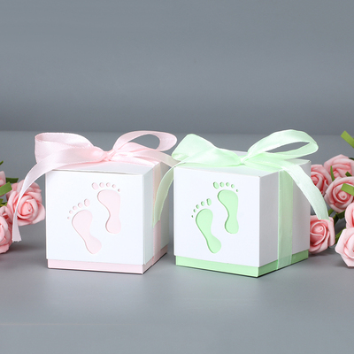 好货5Pcs Baby Feet Candy Gift Box Birthday First Communion G