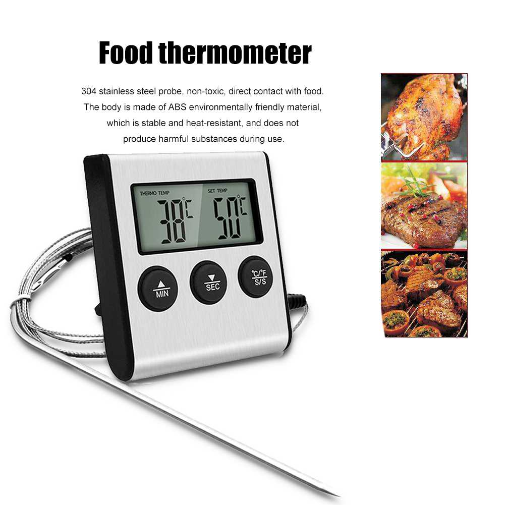 Home Kitchen Food Thermometer with Long Probe Cooking Baking
