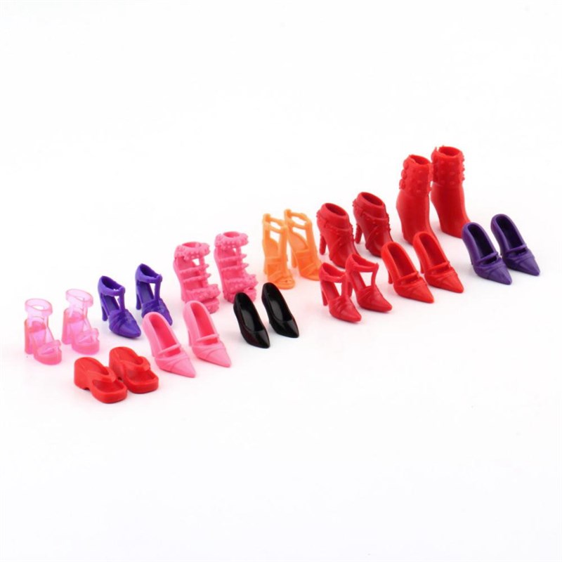 NK Hot sale  Doll Shoes Colorful Cute Heels Fashion  Hangers