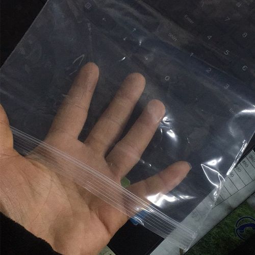 PE自封袋加厚17*25密封袋8号封口袋食品袋零件袋塑料包装袋100只
