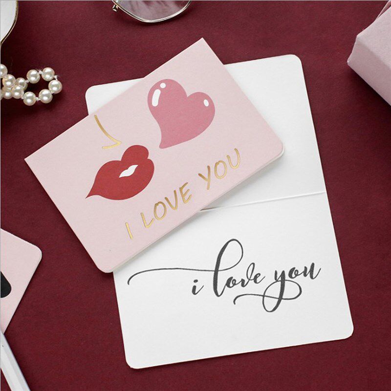 valentines card 情人节小卡片i love you wish cards