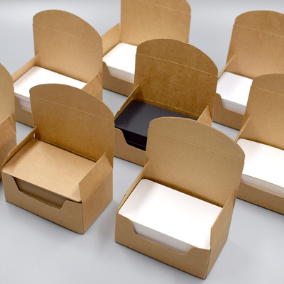 极速100pcs Blank Kraft paper Business Cards Word Card Messag