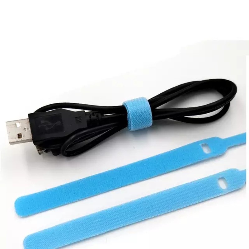 50PCS Data Cable Tie Cable Nylon Hook Fastener Marker Straps