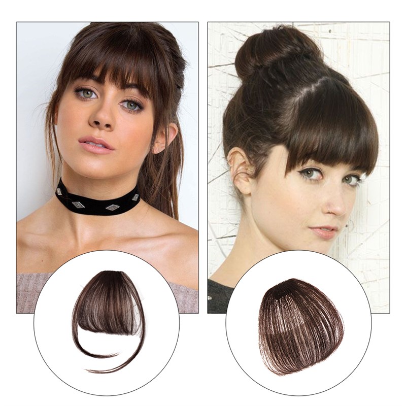 Synthetic Air Bangs Heat Resistant Hairpieces Hair Women Nat