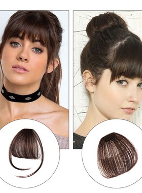 Synthetic Air Bangs Heat Resistant Hairpieces Hair Women Nat